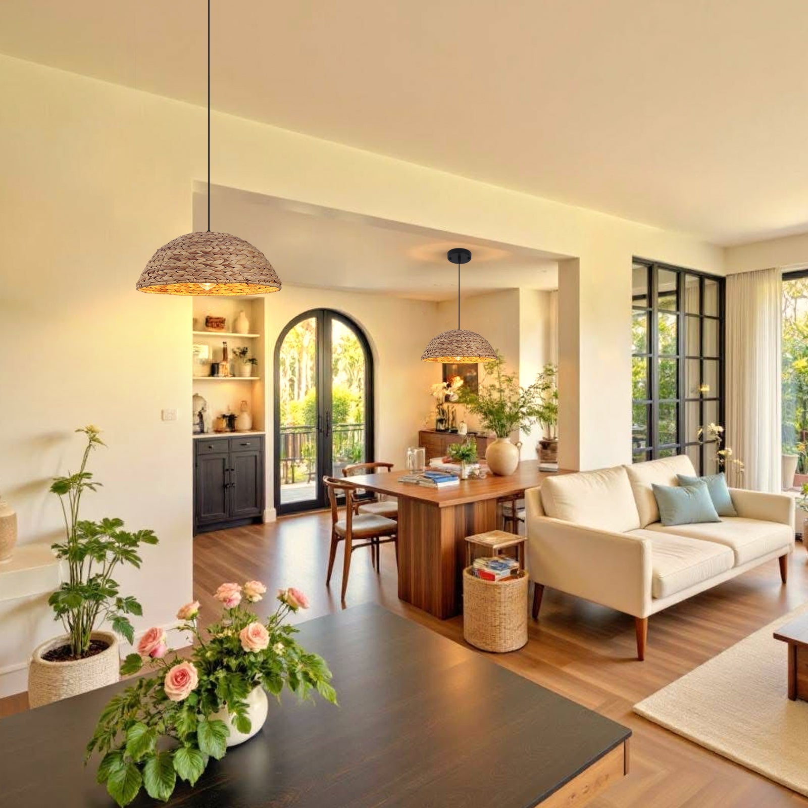 3 American Styles, 1 Timeless Rattan Light