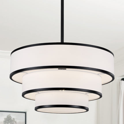 Modern 3-Tier Drum Chandelier-5-Light