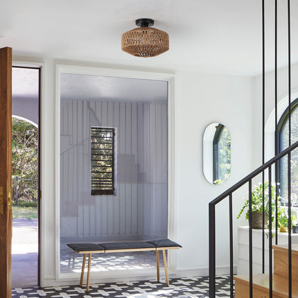 Ceiling Light Hand-woven Shade