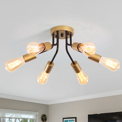 Ceiling Light Metal Frame 6-Light
