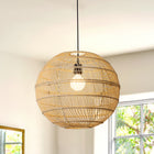 Pendant Light Round Rattan Shade