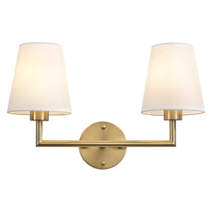 Wall Sconce Fabric Shade 2-Light