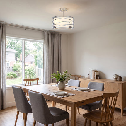 Modern Intersecting Ring 3-Light Ceiling Light