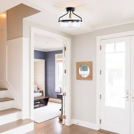 Ceiling Light Glass Shade Single