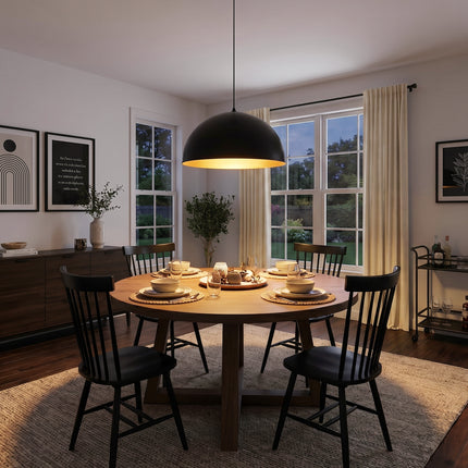 450mm-Modern Black Dome Pendant Light