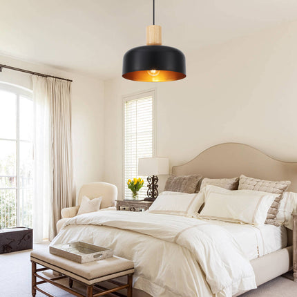 Pendant Light Dome Wooden