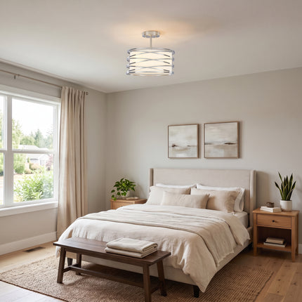 Modern Intersecting Ring 3-Light Ceiling Light