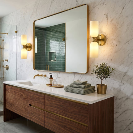 2-Pack 2-Light Brass Wall Sconces