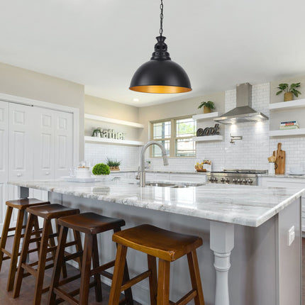 Pendant Light Matte Black Dome
