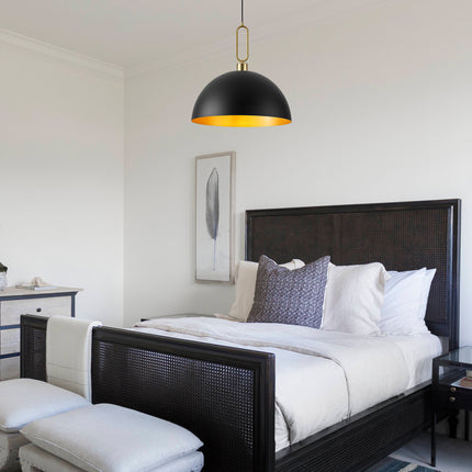 Pendant Light Gold Ring Dome 500mm