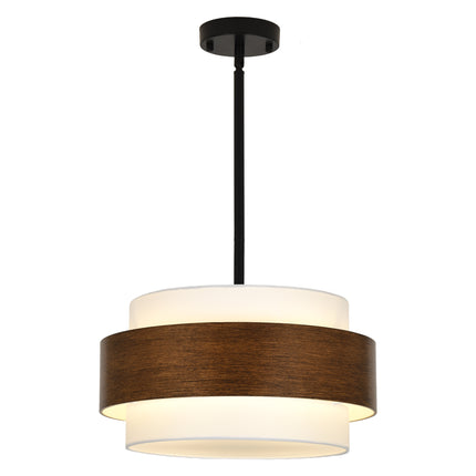 4-Light  Dual-Use Farmhouse Drum Chandelier