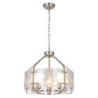 Satin Nickel 5-Light Glass Chandelier
