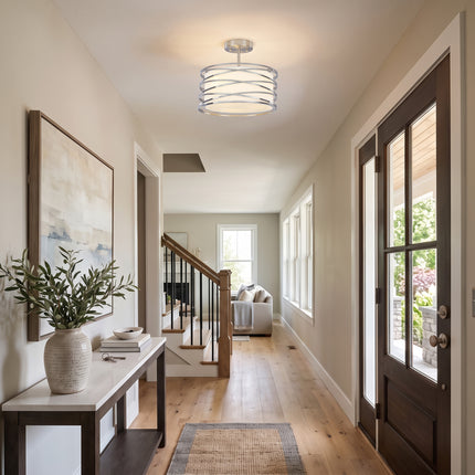 Modern Intersecting Ring 3-Light Ceiling Light
