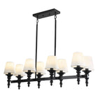 Black 8-Light Island Pendant Light
