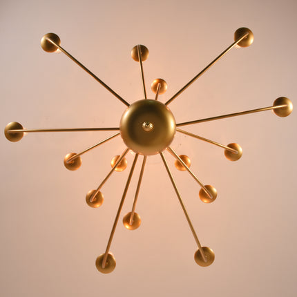 3-Tier 15-Light Matte Black Candelabra Chandelier