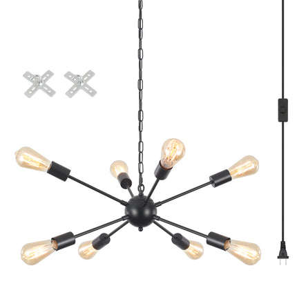 Chandelier Sputnik 8-Light Plug In