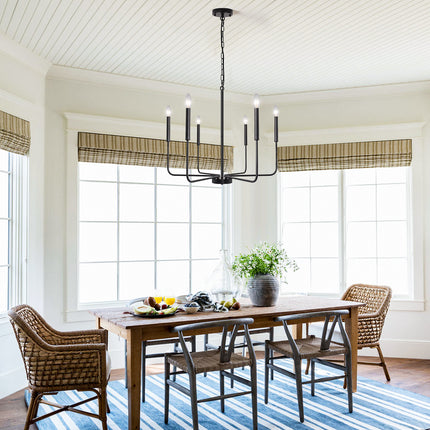 Chandelier Wrought Iron 6-Light