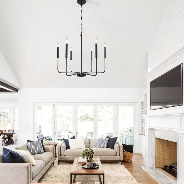 Chandelier Wrought Iron 6-Light