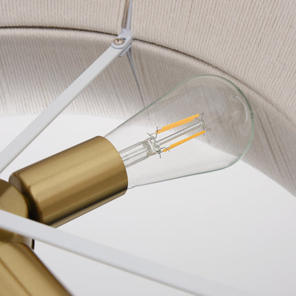 4-Light  Modern Woven Cotton Pendant Light