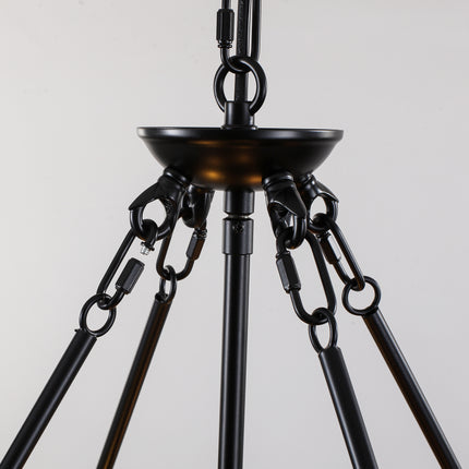 5-Light Hemp Rope Pendant Light