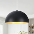 450mm-Modern Black Dome Pendant Light