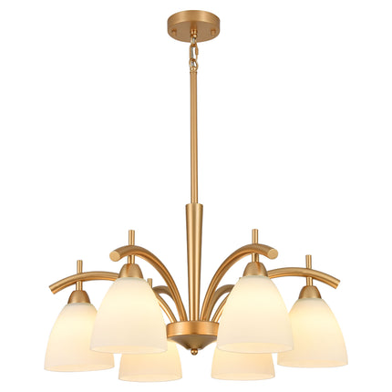 6-Light Black Dining Room Chandelier