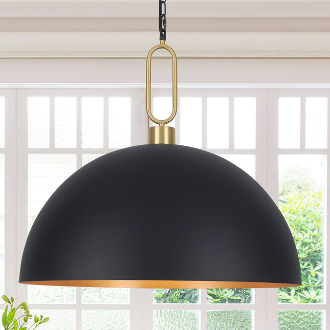 Pendant Light Gold Ring Dome 600mm
