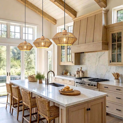 Pendant Light Wooden Canopy