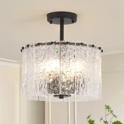 Ceiling Light Modern Glass Shade 4-Light