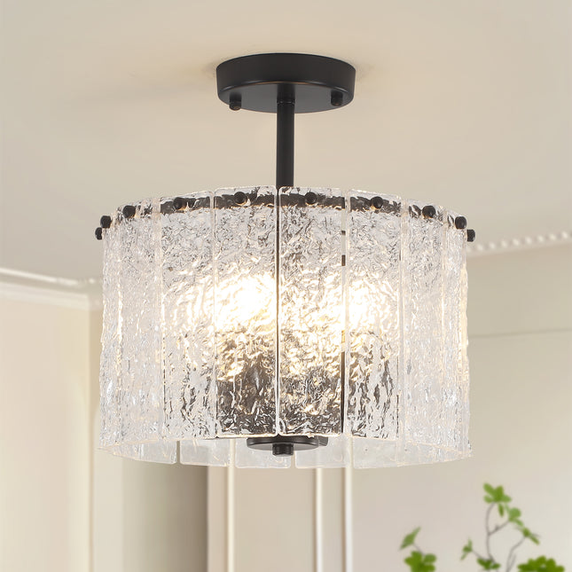 Ceiling Light Modern Glass Shade 4-Light