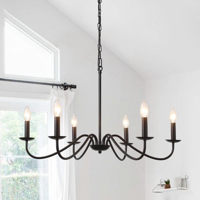Chandelier Iron Farmhouse 6-Light