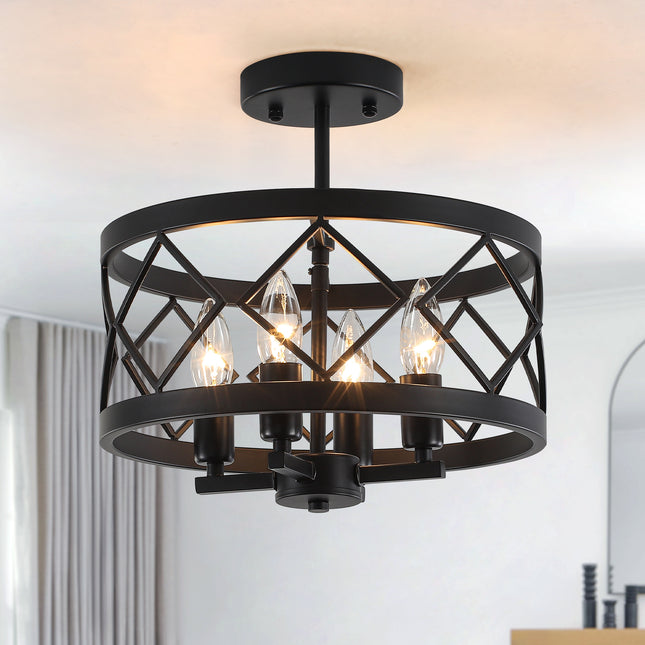Ceiling Light Iron Candle 4-Light