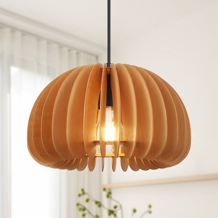 Pendant Light Wooden Shade