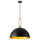 Pendant Light Gold Ring Dome 500mm