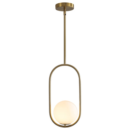 Minimalist Oval Brass Pendant