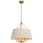 Boho-Inspired 5-Light Tapered Cotton String  Chandelier