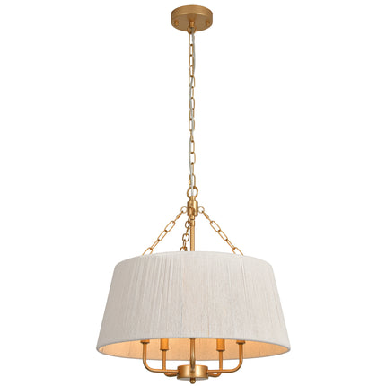 Boho-Inspired 5-Light Tapered Cotton String  Chandelier
