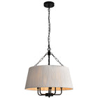 Boho-Inspired 5-Light Tapered Cotton String  Chandelier