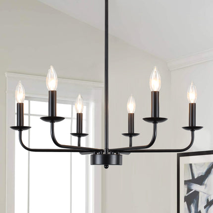 Chandelier Iron Candle 6-Light
