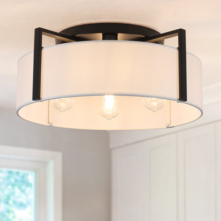 Ceiling Light Fabric Shade 4-Light
