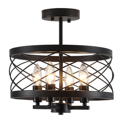 Ceiling Light Farmhouse Iron 4-Light