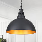 Pendant Light Satin Black Dome