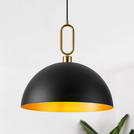 Pendant Light Gold Ring Dome 450mm