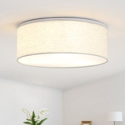 Ceiling Light Modern Fabric Shade 3-Light
