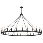 Chandelier Candle Wagon Wheel 30-Light