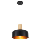 Pendant Light Dome Wooden