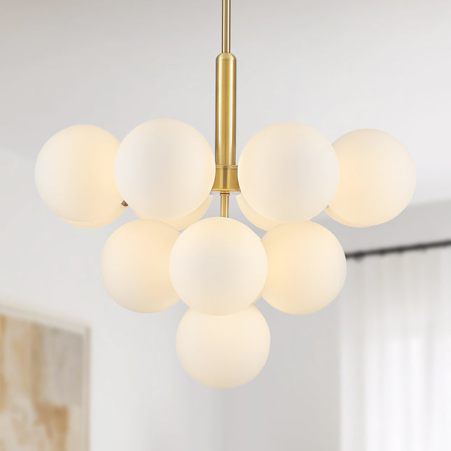 Chandelier Spherical Glass Shade 13-Light