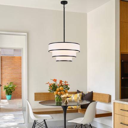 Modern 3-Tier Drum Chandelier-5-Light