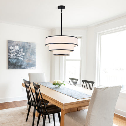 Modern 3-Tier Drum Chandelier-5-Light