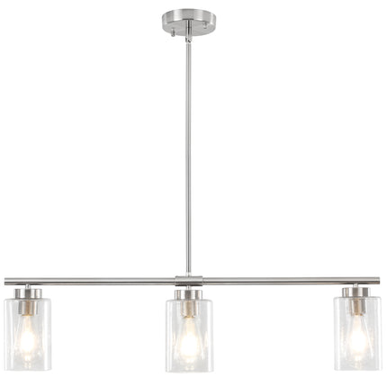 3-Light Brass Kitchen Island Pendant Light